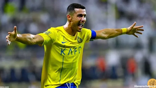  عکس خوشحالی رونالدو در النصر