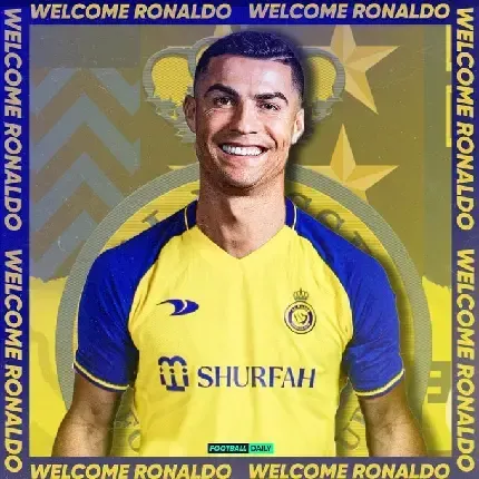  عکس رونالدو در النصر با لباس آبی