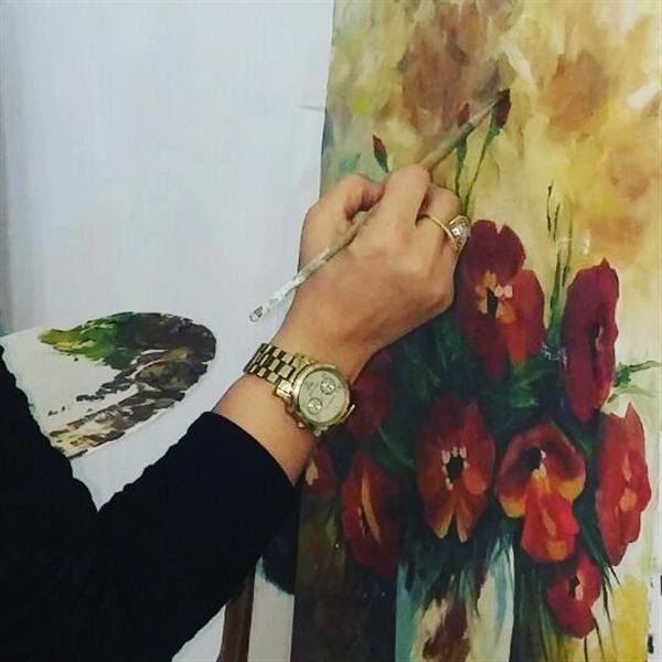  عکس گل نقاشی