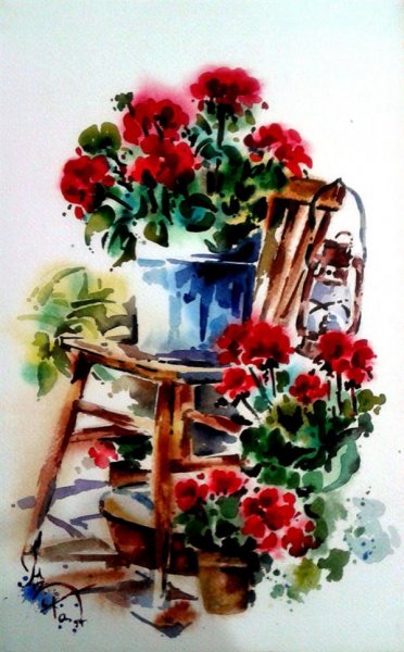  عکس گل نقاشی