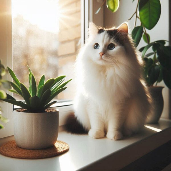  عکس گربه گوگولی بنفش