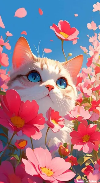  عکس گربه کارتونی فانتزی