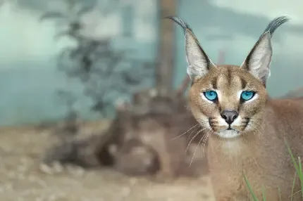  عکس گربه وحشی گوش سیاه