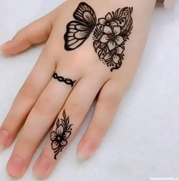  عکس نقش حنا جدید ساده
