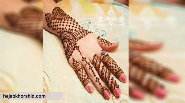  عکس نقش حنا جدید ساده