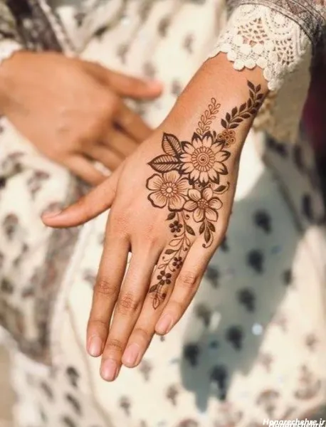  عکس نقش حنا جدید ساده