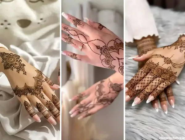  عکس نقش حنا جدید ساده