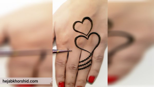  عکس نقش حنا جدید ساده