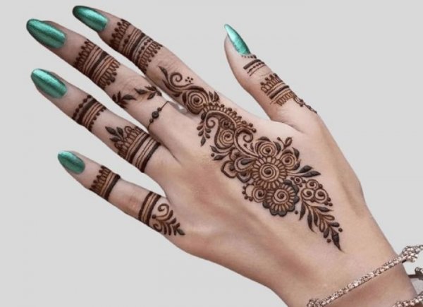  عکس نقش حنا جدید ساده