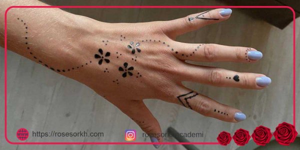  عکس نقش حنا جدید ساده