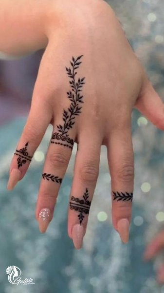  عکس نقش حنا جدید ساده