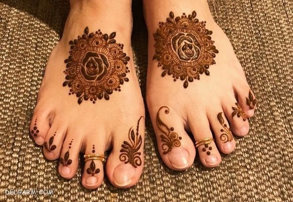  عکس نقش حنا جدید ساده