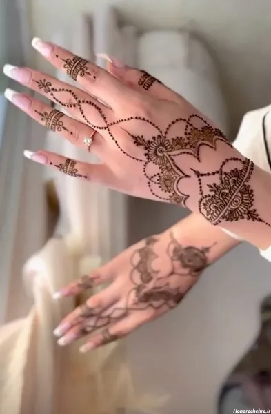  عکس نقش حنا جدید ساده