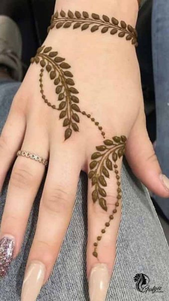  عکس نقش حنا جدید ساده
