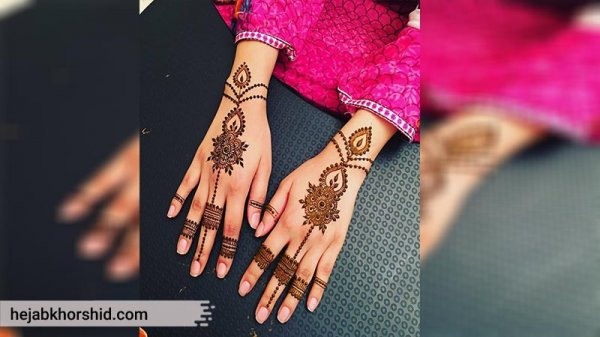  عکس نقش حنا جدید ساده