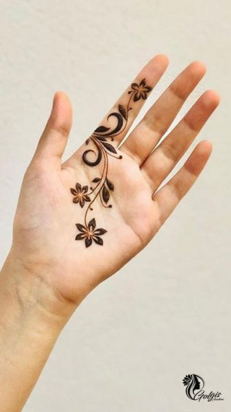  عکس نقش حنا جدید ساده