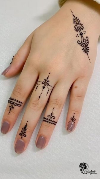  عکس نقش حنا جدید ساده