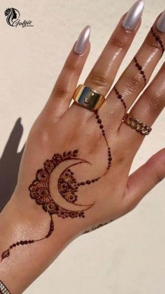  عکس نقش حنا جدید ساده
