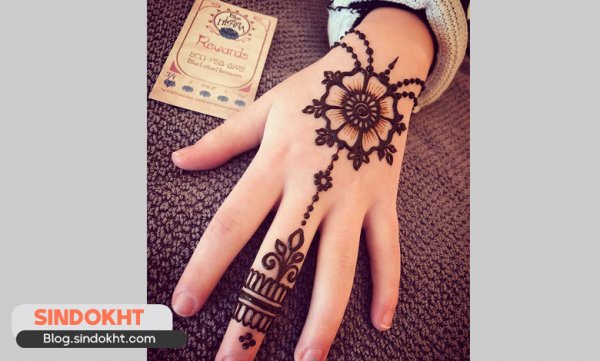  عکس نقش حنا جدید ساده