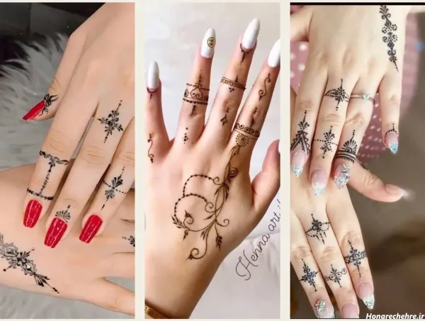  20 عکس نقش حنا ساده دخترانه