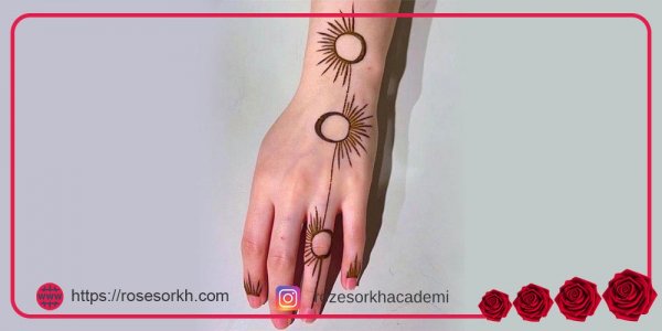  20 عکس نقش حنا ساده دخترانه