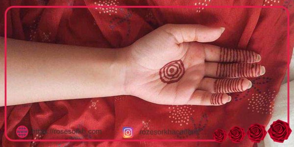  20 عکس نقش حنا ساده دخترانه