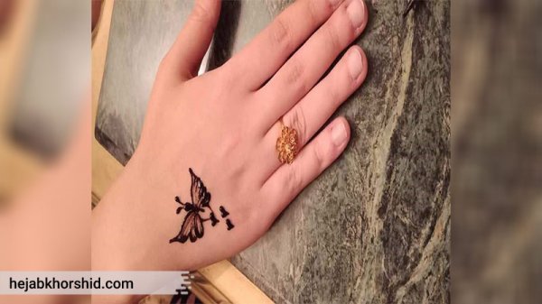  20 عکس نقش حنا ساده دخترانه