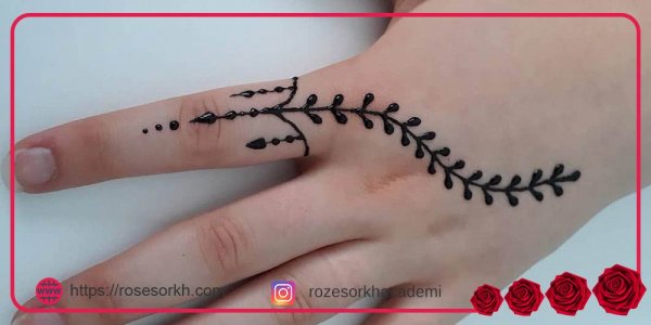  20 عکس نقش حنا ساده دخترانه