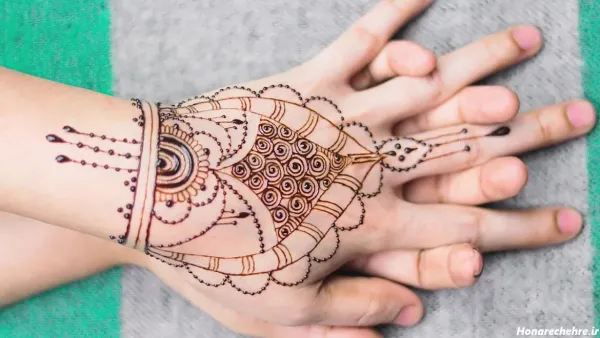  87 عکس نقش حنا جدید دخترانه