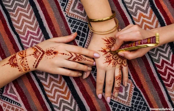  87 عکس نقش حنا جدید دخترانه