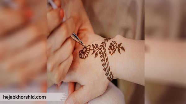  87 عکس نقش حنا جدید دخترانه