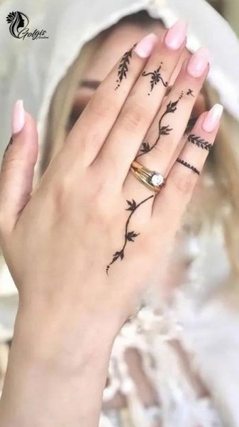  87 عکس نقش حنا جدید دخترانه