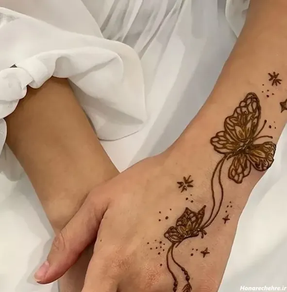  87 عکس نقش حنا جدید دخترانه