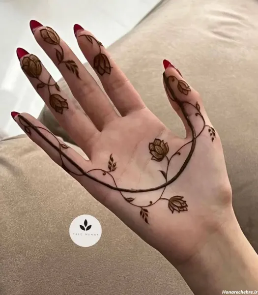  87 عکس نقش حنا جدید دخترانه