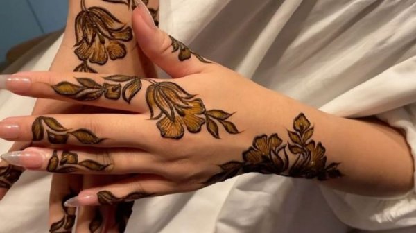  87 عکس نقش حنا جدید دخترانه