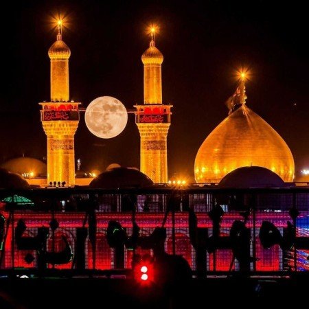  عکس حرم امام حسین از بالا