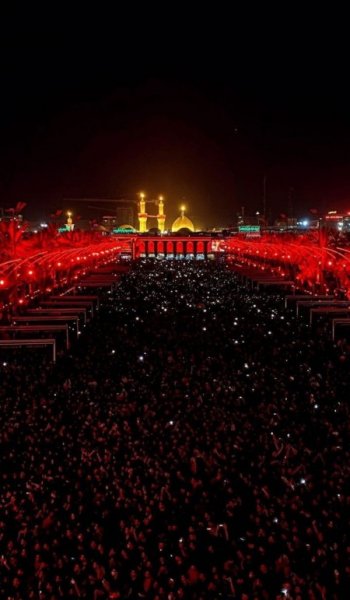  عکس حرم امام حسین از بالا