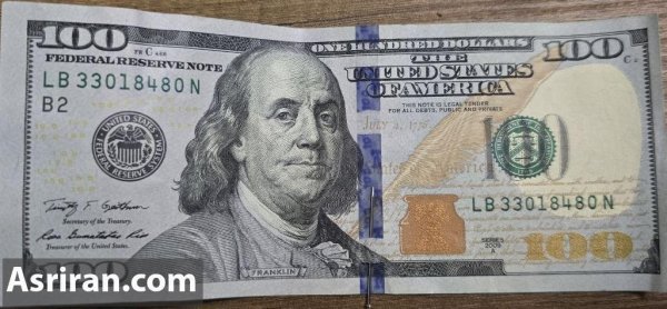  عکس ۱۰۰ دلاری قدیمی