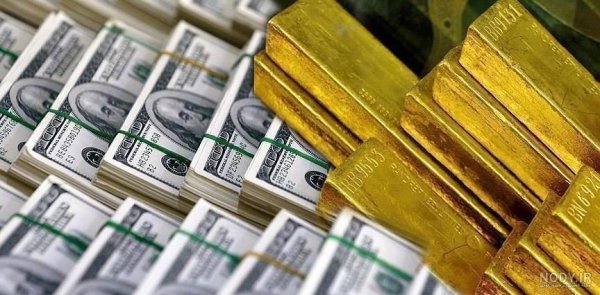  عکس شمش طلا و دلار برای تصویر زمینه