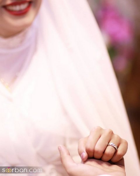  عکس حلقه نامزدی در دست دختر و پسر