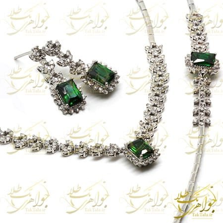  عکس سرویس جواهر زمرد و برلیان