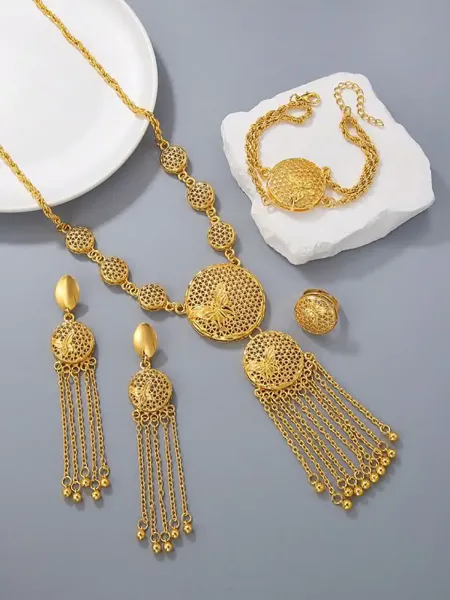  عکس سرویس طلا جدید بدون نگین