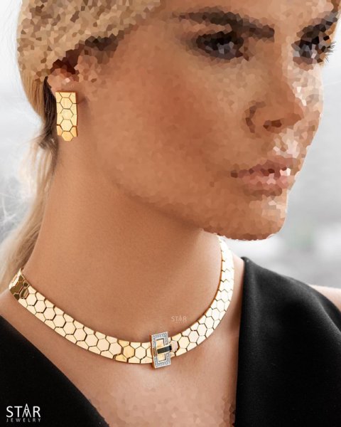  عکس گردنبند طلا زنانه سنگین