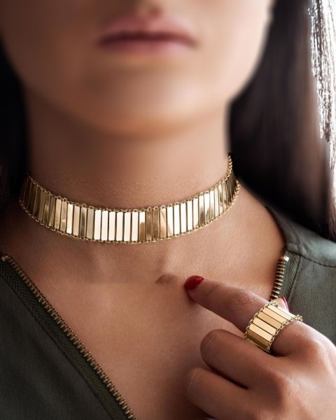 عکس گردنبند طلا زنانه سنگین