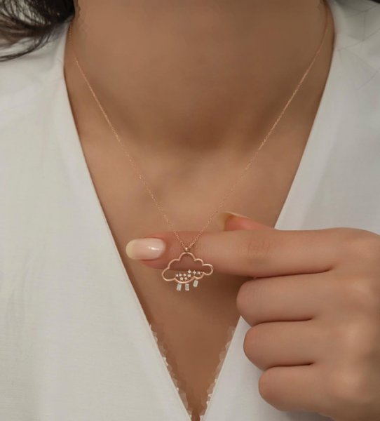  عکس گردنبند طلا زنانه سنگین