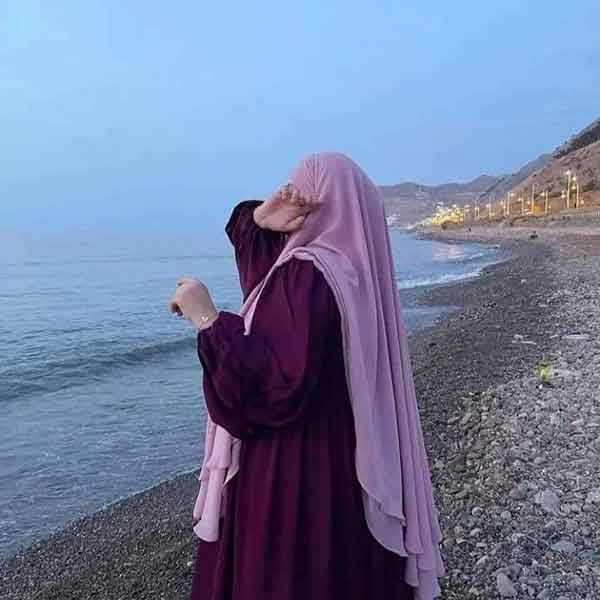  100 عکس پروفایل دختر با حجاب کنار دریا