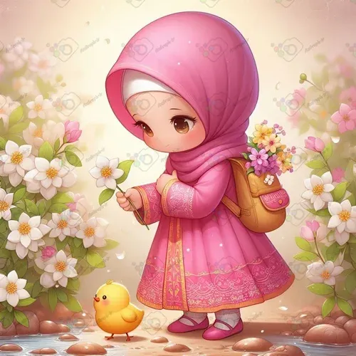  عکس دختر با حجاب فانتزی