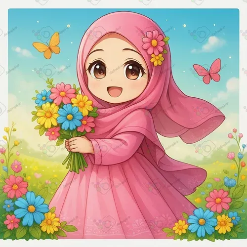  عکس دختر با حجاب فانتزی