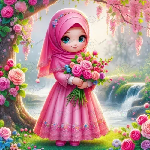  عکس دختر با حجاب فانتزی