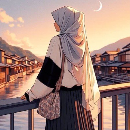 عکس دختر با حجاب فانتزی برای پروفایل